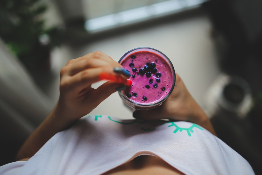 Girl Eating Healthy